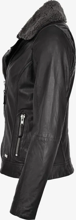 Mustang Leren Jassen Tussenjas 3102136 Dames Zwart -Mustang Verkoop 0126524008d78af1a9c2b1de8c782739