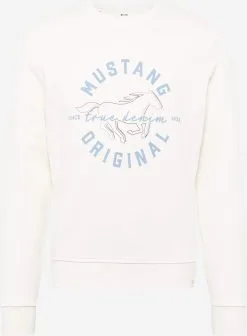 Mustang Sweatshirts Sweatshirt Ben Heren Crème