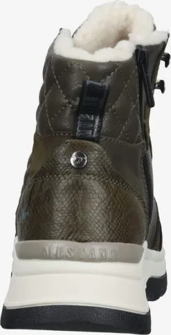Mustang Enkellaarsjes Veterlaarsjes Dames Olijfgroen -Mustang Verkoop 05d9a0f5976697b886a3d01123e1cfb4
