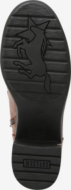 Mustang Enkellaarsjes Veterlaarsjes Dames Chocoladebruin -Mustang Verkoop 0d0efc34319a6d0691827cb461e18e31