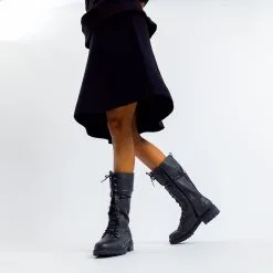 Mustang Laarzen Veterlaarzen Dames Antraciet -Mustang Verkoop 1102027460ef8b11d68ae4d2f4f75c6f