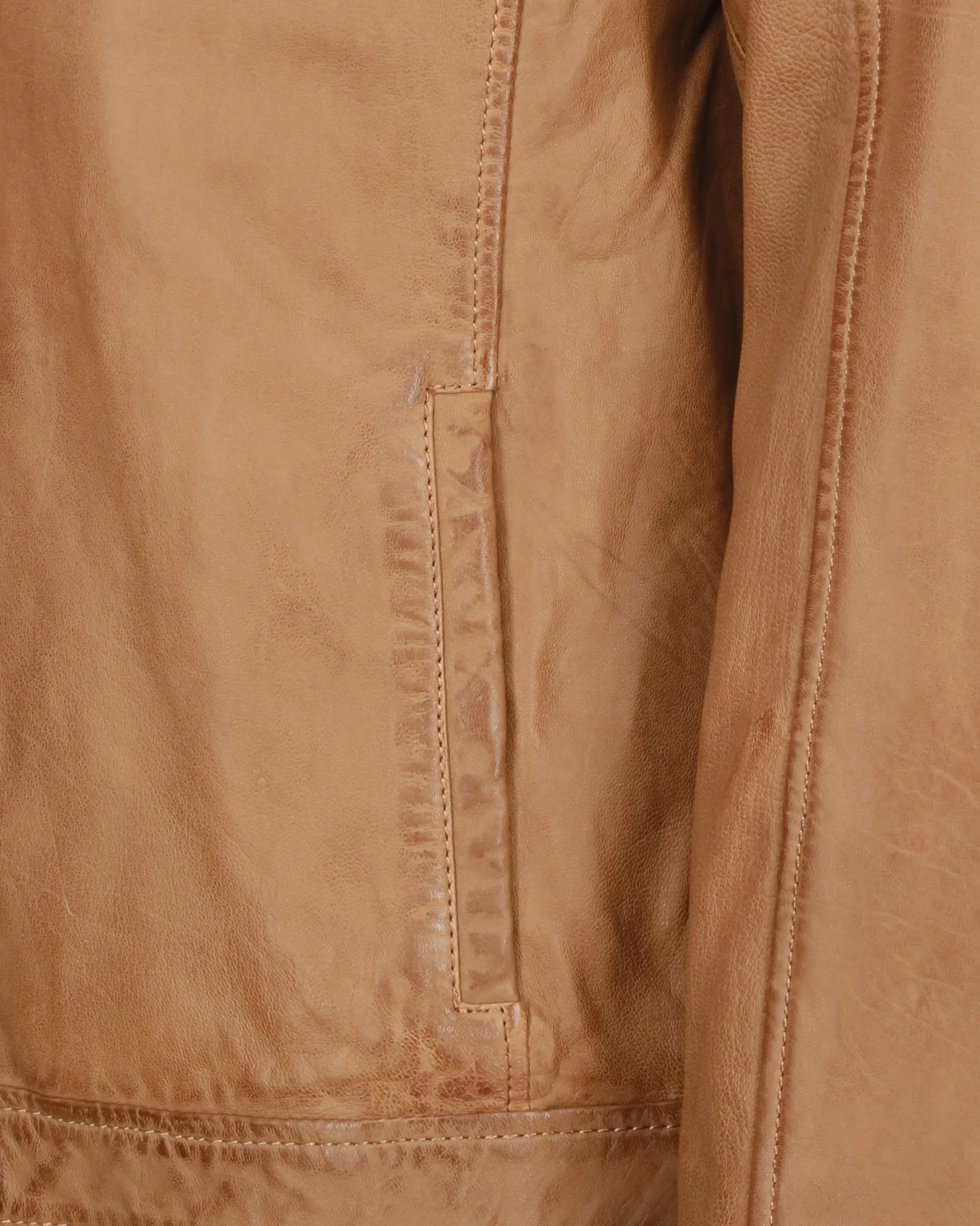 Mustang Leren Jassen Tussenjas Rocha Heren Bruin 7 Mustang Leren Jassen Tussenjas Rocha Heren Bruin - Afbeelding 5