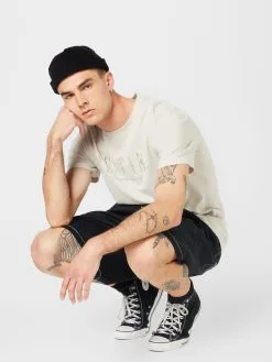 Mustang T-shirts Shirt Alex Heren Ivoor -Mustang Verkoop 195afa0c5310890dd4e9c75ca04a6908