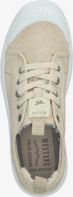 Mustang Veterschoenen Veterschoen Dames Lichtbeige -Mustang Verkoop 1b9b23c0f71e8212533d0fd1114de916