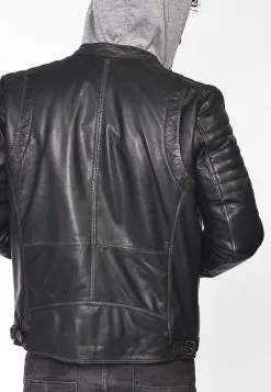 Mustang Leren Jassen Tussenjas Heren Grijs / Zwart -Mustang Verkoop 1d583df721025ec0eefdaef14dbac8ae