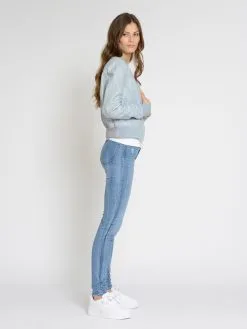 Mustang Leren Jassen Tussenjas 31022102 Dames Lichtblauw -Mustang Verkoop 20633a403bdee00e6c844ba32735653b