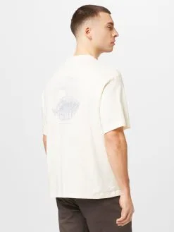 Mustang T-shirts Shirt Aidan Heren Crème -Mustang Verkoop 26f07fc5dbb5d8f6d0044e325c5761b7