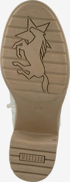 Mustang Enkellaarsjes Veterlaarsjes Dames Pastelblauw -Mustang Verkoop 2856c7950a6a661a2b0b632608f585a8