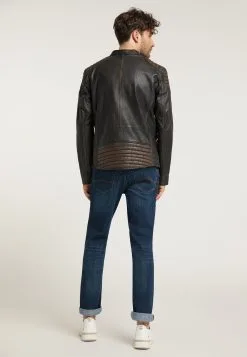 Mustang Leren Jassen Tussenjas Heren Chocoladebruin / Sepia -Mustang Verkoop 2951ebd21f3191941ddce6c0dbad1c0d