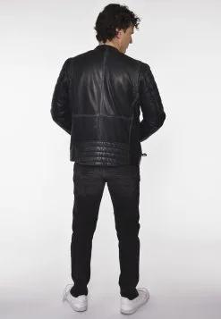 Mustang Leren Jassen Tussenjas Heren Donkergrijs -Mustang Verkoop 2c7fd9360c89014b29e0ab0b9c48be33