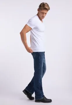 Mustang T-shirts Shirt Aaron V Heren Wit -Mustang Verkoop 2e32355a14003f5e56514e3be3640d74