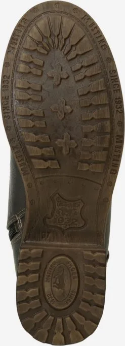 Mustang Enkellaarsjes Veterlaarsjes Dames Grafiet -Mustang Verkoop 2f2fe5ad813c0a0e4c786ddfeb281cca