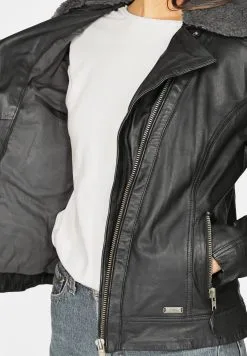 Mustang Leren Jassen Tussenjas 3102136 Dames Zwart -Mustang Verkoop 306e9cefe077ce3819714783c67ec20f