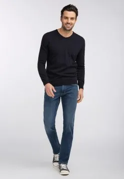 Mustang Straight Regular Jeans Washington Heren Donkerblauw -Mustang Verkoop 331f003027bc802832c7a032a4f50d24