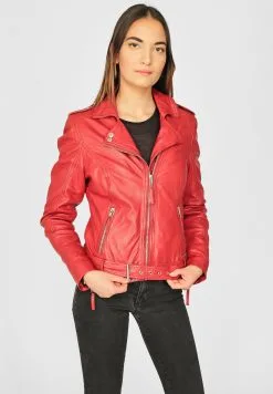 Mustang Leren Jassen Tussenjas 31020254 Dames Rood -Mustang Verkoop 332c71eb1da0fcb2f0eea150b8f9a8af