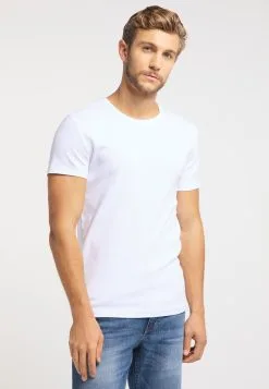 Mustang T-shirts Shirt Aaron Heren Wit -Mustang Verkoop 35f3a37c7f3bda9b868f6940f56cb17c