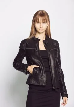 Mustang Leren Jassen Tussenjas Ryana Dames Zwart -Mustang Verkoop 36a78d9b54ceda70caeaff6d37d08438