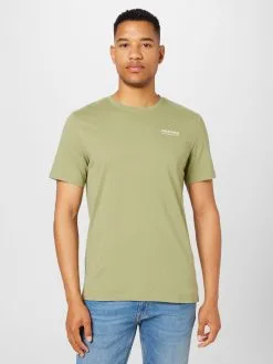 Mustang T-shirts Shirt Alex Heren Lichtgroen -Mustang Verkoop 3a5a096182a6f1c517bd06ec377d96c5