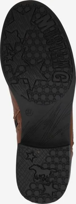 Mustang Enkellaarsjes Chelsea Boots Dames Oker / Donkerbruin -Mustang Verkoop 3e37080ed393593d07e4ddb5109e6659