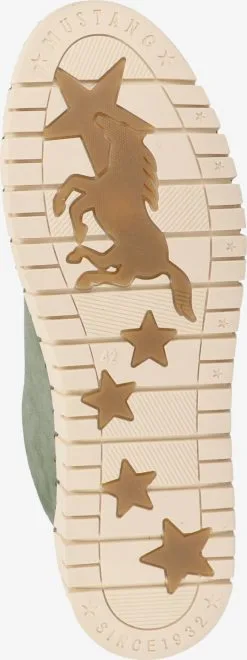 Mustang Casual Sneakers Sneakers Laag Dames Olijfgroen -Mustang Verkoop 4479aed18e83d43aac12b52d5d9296c8