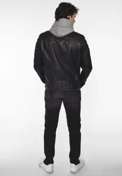 Mustang Leren Jassen Tussenjas Heren Zwart -Mustang Verkoop 44a1467e5766c801d0aafcd137d3bf62