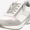 Mustang Fashion Sneakers Sneakers Laag Dames Grijs / Zilvergrijs / Wit