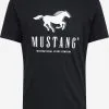 Mustang T-shirts Shirt ALEX Heren Zwart -Mustang Verkoop 4645c5bb7edfd207a01751f128e64736