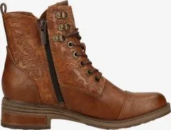 Mustang Enkellaarsjes Veterlaarsjes Dames Karamel / Donkerbruin -Mustang Verkoop 4a447856dc03524aef7386ca0530eae6