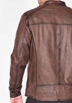 Mustang Leren Jassen Tussenjas Heren Karamel -Mustang Verkoop 4e3c64a4b77d4bc98a55cc9dc5daeee6