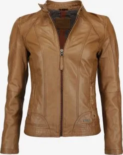 Mustang Leren Jassen Tussenjas Dames Cognac