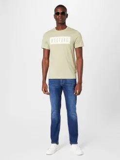 Mustang T-shirts Shirt Alex Heren Olijfgroen -Mustang Verkoop 5320508c20a6c6d7a740c1d4ab3cc4e5