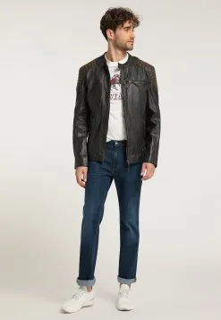 Mustang Leren Jassen Tussenjas Heren Chocoladebruin / Sepia -Mustang Verkoop 54613bddd8bcca188dc5faa5f6514e6b