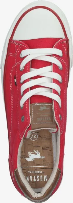 Mustang Casual Sneakers Sneakers Laag Dames Rood -Mustang Verkoop 54722b7420ca29f38dd15fe79be9afb5