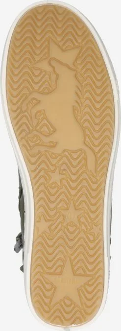 Mustang Hoge Sneakers Sneakers Hoog Dames Kaki -Mustang Verkoop 5520bed764a446278203e03a086a5e0c