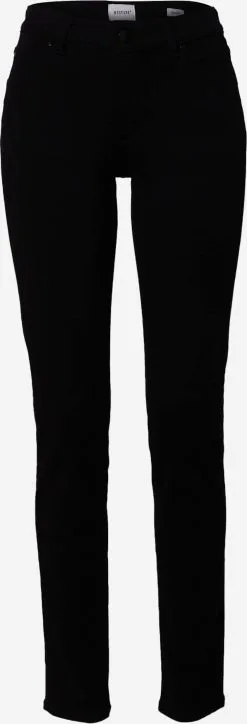 Mustang Straight Regular Jeans Dames Zwart