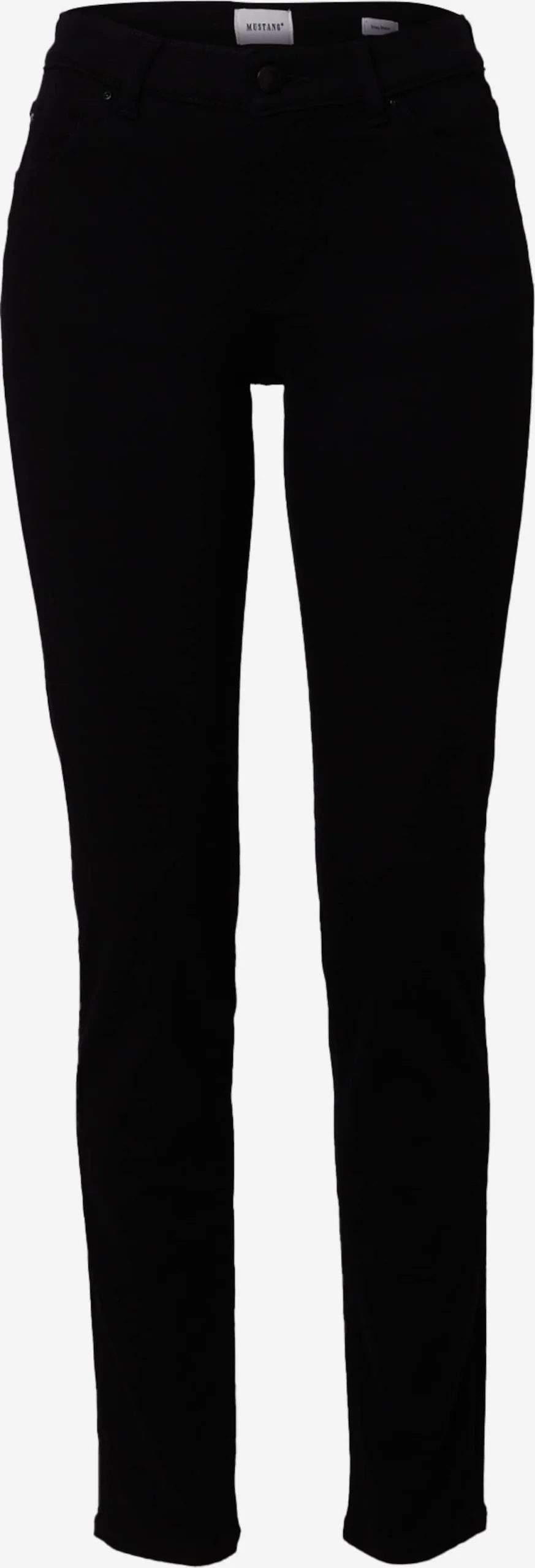 Mustang Straight Regular Jeans Dames Zwart 3 Mustang Straight Regular Jeans Dames Zwart