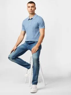 Mustang T-shirts Shirt Heren Blauw -Mustang Verkoop 5cbffde61bfc903abc23af493e134e42