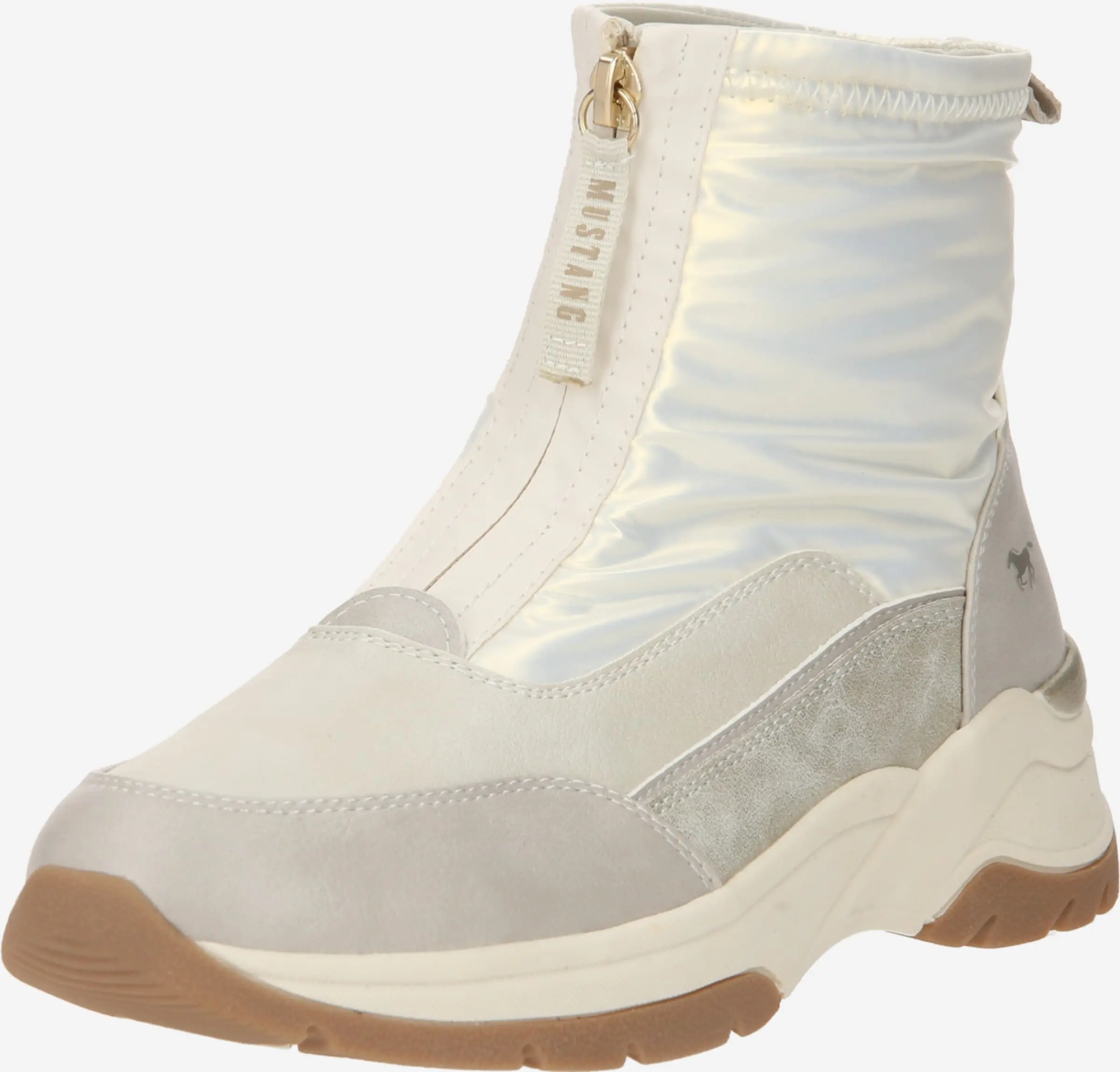 Mustang Klassieke Enkellaarsjes Enkellaarsjes Dames Beige / Ivoor 3 Mustang Klassieke Enkellaarsjes Enkellaarsjes Dames Beige / Ivoor