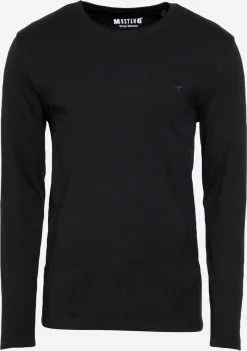 Mustang Longsleeves Shirt Anton Heren Zwart