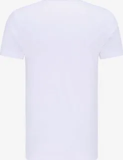 Mustang T-shirts Shirt Aaron V Heren Wit -Mustang Verkoop 649e52b2d6e3ea693cc4eb8d940de7fd