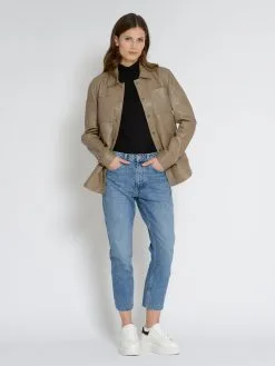 Mustang Leren Jassen Tussenjas Dames Bruin -Mustang Verkoop 662dc1f70b02b01a3f21243c381bb91f