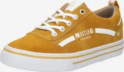 Mustang Skate Sneakers Sneakers Laag Dames Mosterd