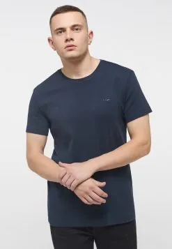 Mustang T-shirts Shirt Heren Navy -Mustang Verkoop 68a71ec1335a6d08a9f3d93cac82f08d