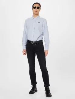 Mustang Casual Overhemden Regular Fit Overhemd Clemens Heren Navy / Lichtblauw -Mustang Verkoop 69e80b49808643b8cd1da85934b16e5c