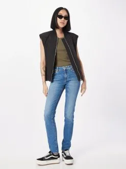 Mustang Jeans Slimfit Jeans Shelby Dames Blauw -Mustang Verkoop 6a7b12a417979a067834172dd722bf17