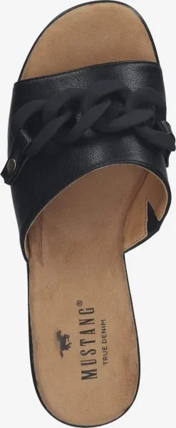 Mustang Sandalen Met Hak Muiltjes Dames Zwart -Mustang Verkoop 725b424972c8b1c46492cb32680f630c