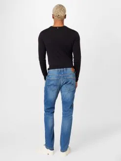 Mustang Straight Regular Jeans OREGON Heren Blauw -Mustang Verkoop 768b501fb00c17583a05e5c90f37f088