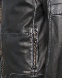 Mustang Leren Jassen Tussenjas Heren Donkergrijs -Mustang Verkoop 77a02029ea9ffd7e03320e65fa50f589