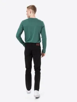 Mustang Pantalons Slimfit Broek Washington Heren Zwart -Mustang Verkoop 78d3f884fd9fafada4aa0266fd09f604