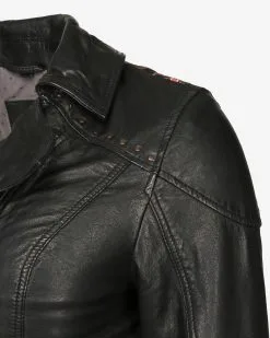 Mustang Leren Jassen Tussenjas Aniwa Dames Zwart -Mustang Verkoop 7eac8bbc02a87d56899debd230c7dbc5